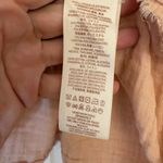 Free People Peach Ruffle Hem Boho Top L – Long Sleeve Romantic Slouchy Pullover Photo 6