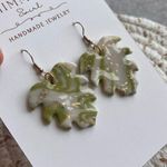 Handmade Polymer Clay Earrings Green Photo 1