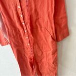 Outerknown  Retrograde Linen Sunset Orange Pink Jumpsuit XS Photo 9
