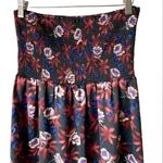 Free People smocked ruffle satin floral maxi dress or maxi skirt boho Y2K Photo 7