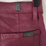 7 For All Mankind New  Coated Cargo Ankle Zip Skinny Pants Merlot Photo 11