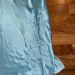 Delicates Women Light Blue Slip Dress Large Embroidery Nightgown Lingerie bride Photo 1