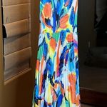 Melissa Paige  Multi Colored Pleated Dress Size 8 Photo 1