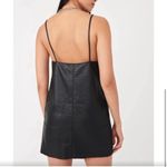 Free People  Faux Leather Strappy Mini Dress NWT Black Trending $128 MSRP Photo 4