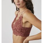 Free People  Lace Bralette in Rust Photo 2