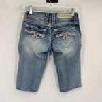 Rock Revival  Jacklyn Cuff Skinny Cut Off Bermuda Shorts Size 25 Photo 1