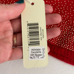 Simply Noelle NEW  women’s‎ red soft knit gold jeweled infinity single loop scarf Photo 3