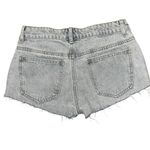 Edikted  Devin Low Rise Micro Denim Shorts. Light Blue. Size XS. Photo 1