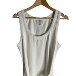 La Ligne Andie Belted White Sleeveless Scoop Neck Cotton Midi Dress Size XL Photo 5