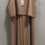 Zenana Outfitters  Ribbed Tan Jumpsuit Photo 0