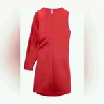 ZARA  Satin Effect Asymmetric One Shoulder Mini Dress Photo 3