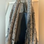 PaperMoon  Blue Floral Drop Waist Maxi Dress With Peasant Sleeves Photo 5