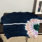 Wildfox  Tie Die Hoodie Dark Blue Size XS with Pocket EUC Photo 4
