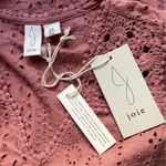 Joie NWT  Blouse Eyelet Lace Crochet Trim Cotton Top Desert Rose Pink Size XS NEW Photo 6
