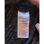 Gap  Womens Metallic Silver Black Shimmering Glitter Baby Doll Dress Size M Photo 3