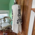 Stevie Hender White Etta Floral Embroidered Gauzy Boho Dress - Size Small Photo 8