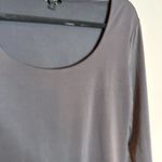 EXPRESS  grey Body Contour long sleeve bodysuit Photo 1