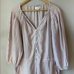 Velvet Large Dionne Linen Jumpsuit in Cement Pale Lavender Purple Photo 6