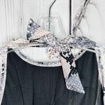 Calvin Klein One Piece Swimsuit Womens Sz 14 Snakeskin Print Pink Black Halter Photo 4