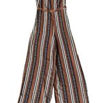 Forever 21 women’s size small wide leg jumpsuit brown black white Photo 0