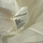Zimmermann NWT  Petal Appliqué Linen Silk Corset Gown White Midi Dress Size 1 Photo 13