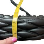 Badgley Mischka  Black Vegan‎ Leather Crossbody Bag Quilted Designer Adjustable Photo 9