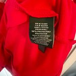 Ralph Lauren Lauren  Red Long Sleeve Ruched Sleeve Stretch Fit and Flare Dress Photo 3