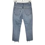 Topshop Jeans Women 4 28" Blue Straight Light Wash High Rise Fading Whiskering Photo 1