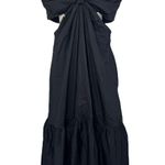 BOBBI ROCCO Axel Midi Ruffle Cut Out Dress Black Size Large NEW WITH TAGS Photo 3