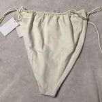 Good American Tiny Ties Ivory Cheeky Swim Bottom Size 7 US 4XL Photo 4