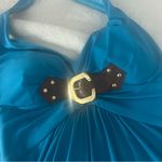 Cache  Vibrant Blue Halter Mini Dress Photo 2