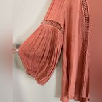 Free People Just The Two of Us Tunic Mini Dress Soft Coral size Small $128 Photo 8