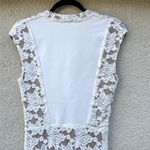 Rebecca Taylor  Lace Overlay Mini Dress 6 Beige Cream Photo 7