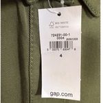 Gap NWT  Short Sleeve Button Up Army Jacket Green Jumpsuit‎ 4 Photo 2