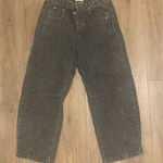 PARKE  Black/Grey Horseshoe Barrel Jeans Photo 0