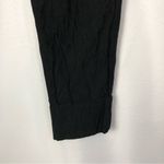 Versona Contemporary Black Floral Textured Ankle Crop Pants 6 Photo 3