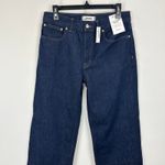 Madewell  Petite Low Slung Baggy Jeans Rinse Wash Dark Blue Rigid US 27P NWT Photo 7
