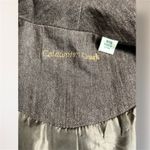 Coldwater Creek W18 Brown Embroidered Beaded Jacket Boho Artsy Open Front Blazer Photo 5