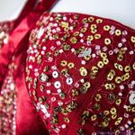 Altar'd State NEW  red sequin maxi formal‎ dress, size S Photo 8