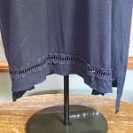 Verve Ami  Women's Navy top Crochet accents Top 3/4 sleeves size 2X Photo 4