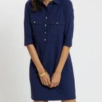 Navy Sloane Lightweight Cloth Dress Photo 0