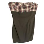 Taboo Vintage/Y2K Strapless Plaid/Black Dress by  Size XL Photo 1