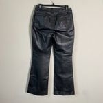 Newport News Vtg Jeanology Collection Womens 6P Bootcut 100% Leather Black Pants Photo 8