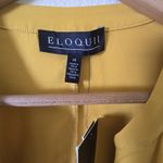 Eloquii  Womens Yellow Pullover V-Neck Short Sleeve Blouse Size‎ 14 Boho Photo 2