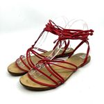Raye Revolve  Collete Red Leather Sandals Women's 7.5 US Photo 0