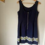Lilly Pulitzer Delia True Navy Catch A Ray Embroidered Shift Dress Photo 3