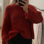 Primark Red Holiday Oversized Sweater Photo 0