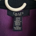 CHAPS ‎ Size Small Purple & Blue Fleece Vest Full-Zip with Pockets Photo 3