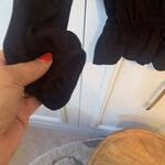 Jennifer Lopez black long sleeve blouse M Photo 2