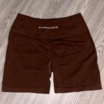 Alphalete Brown Amplify Seamless Scrunch Athletic Shorts Photo 1